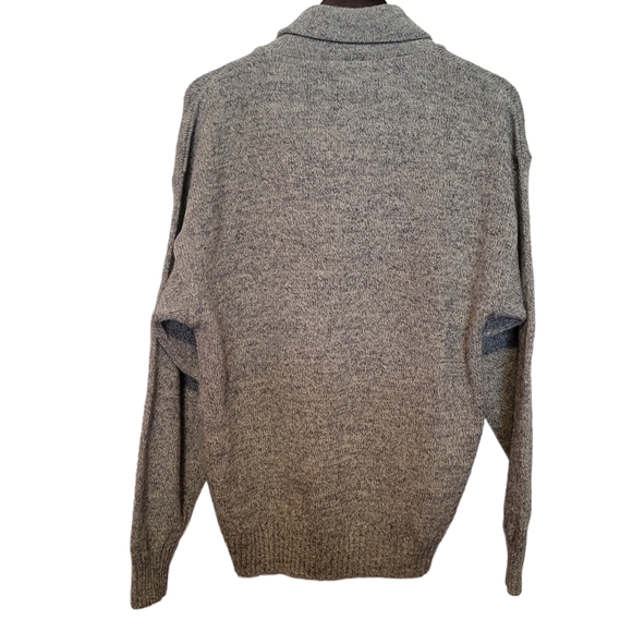 Vintage Portage Original men's wool blend shawl collar sweater size L - Picture 2 of 10
